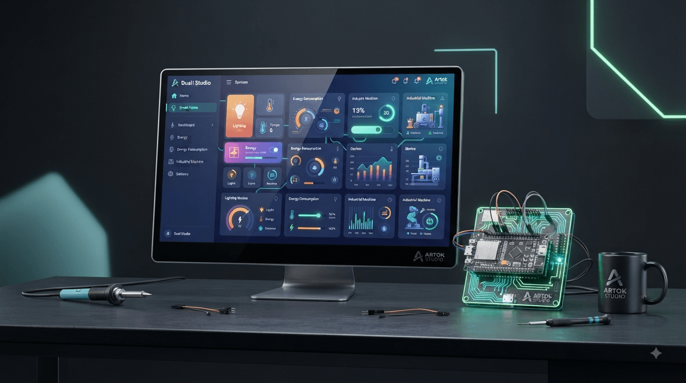 Artok Studio Embedded HMI and GUI Development interface