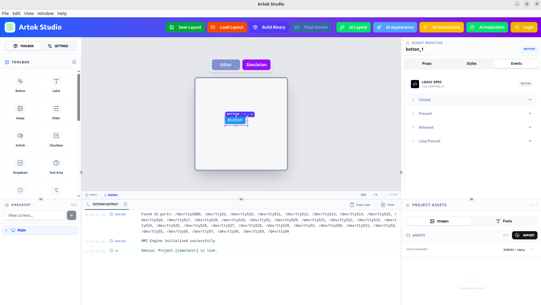 Artok Interaction Events